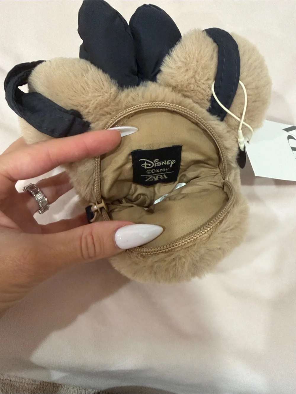Disney x Zara Minnie Mouse plush purse